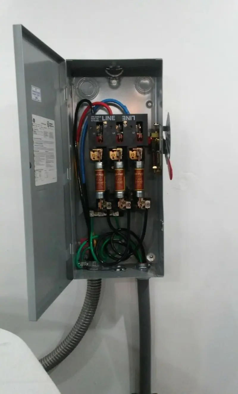 Three-phase disconnect switch installed for Electrical Wiring & Rewiring in Elmsford